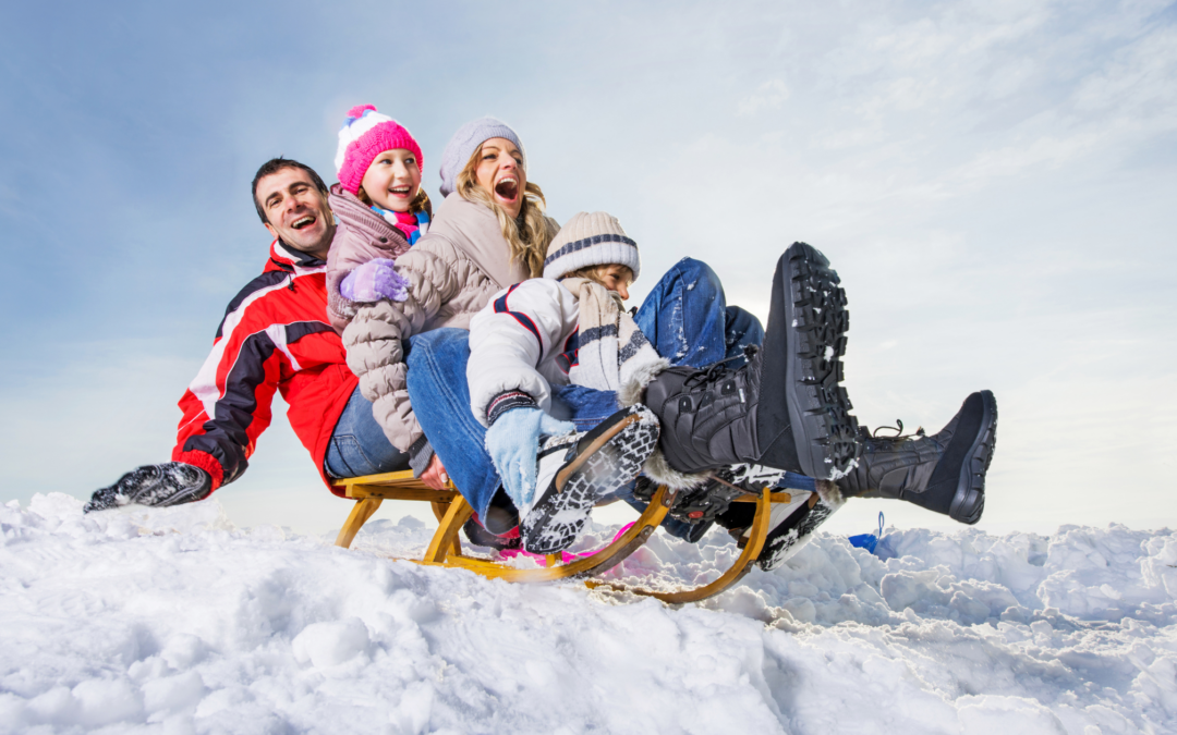 Slittino ad Andalo: 4 km di divertimento sulla neve del Pradel